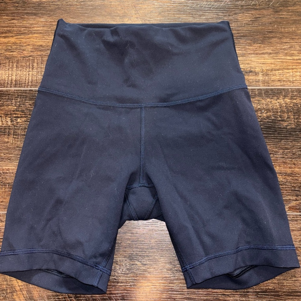 High-Waist Navy Women’s Biker Shorts